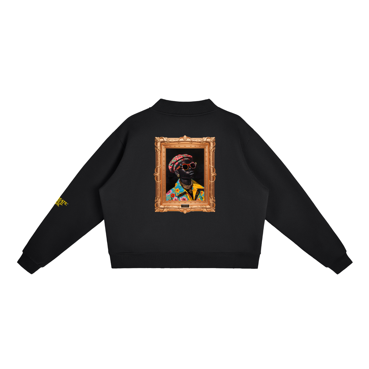 Essential Fleece Mock-Neck Crew Sweatshirt