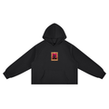 Vintage-Wash Raw-Edge Boxy Hoodie | AV Studio