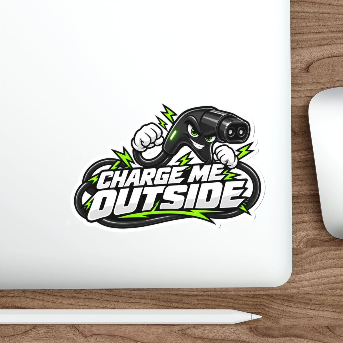 Charge Me Outside — EV Die-Cut Sticker