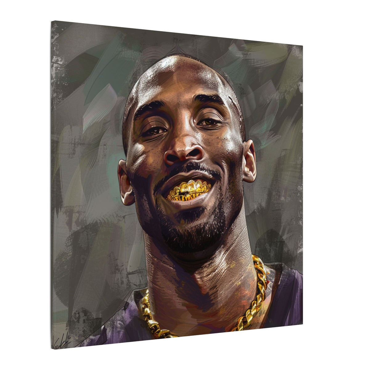 Canvas Wall Art – Smiling Hip-Hop Portrait