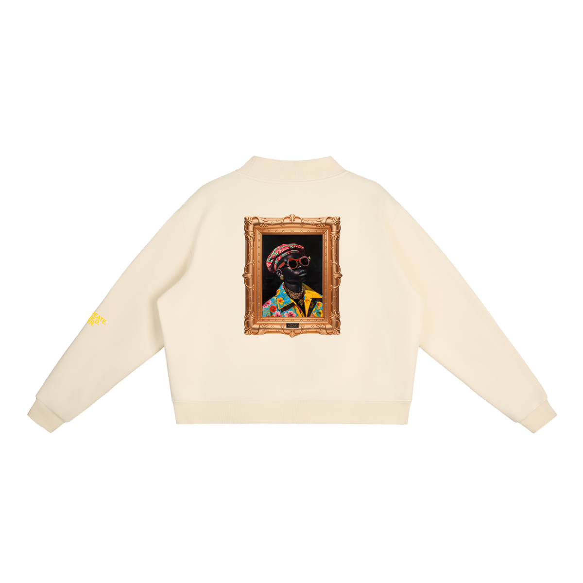 Essential Fleece Mock-Neck Crew Sweatshirt